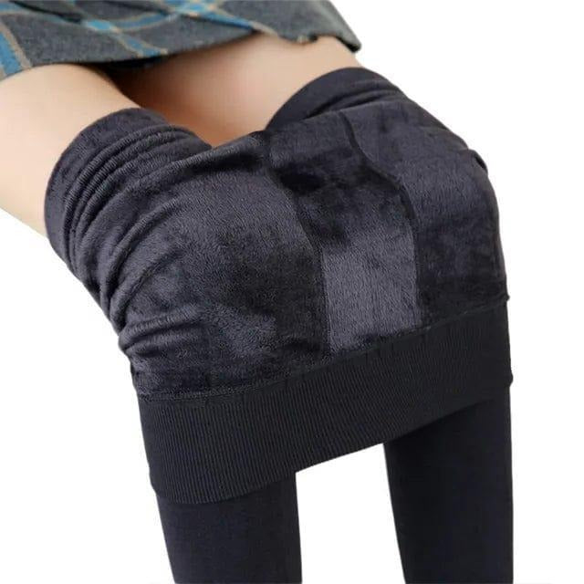 Leggings Doublés Polaire Pour Temps Froid Confortables Et Elastiques Pour La Maison Et Extérieur