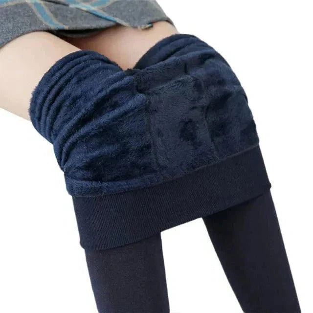 Leggings Doublés Polaire Pour Temps Froid Confortables Et Elastiques Pour La Maison Et Extérieur