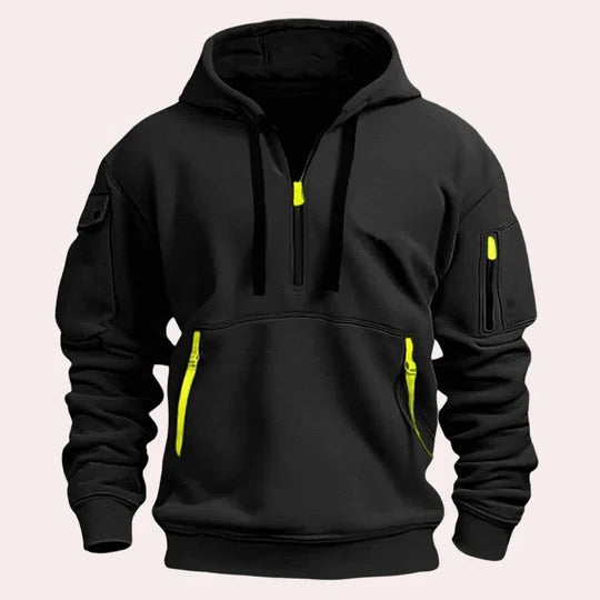 Sweat À Capuche Pour Homme Avec Poche Frontale Et Capuche Ajustable Coupe Standard Décontractée Pour Superposition