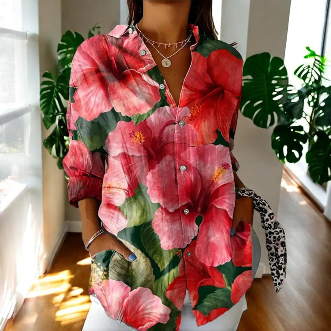 Blouse Vintage Intemporelle Élégante Avec Coupe Confortable Polyvalente Pour Journée Décontractée Semi Formelles