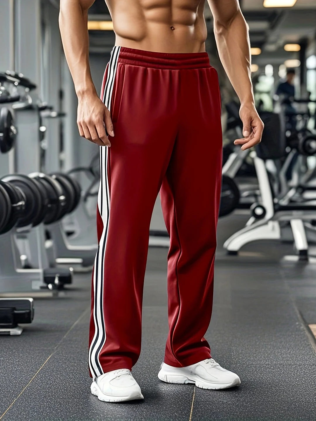 Pantalon De Sport Pour Homme Amawinc Avec Taille À Cordon De Serrage Pour Course Entraînement En Salle