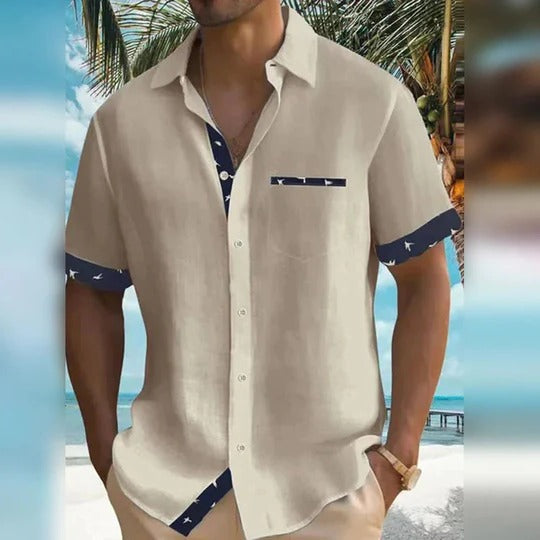 Chemise Homme Amawinc Gris À Manches Courtes Tailorée Ajustée Avec Coupe Structurée Pour Tenue Décontractée Et Habillage