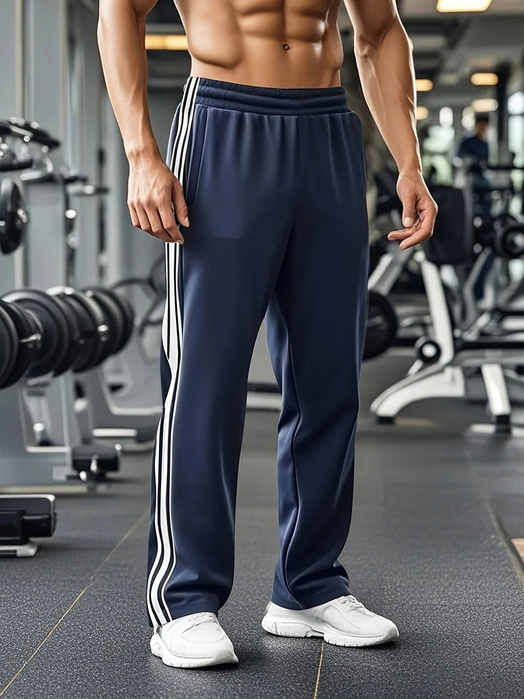 Pantalon De Sport Pour Homme Amawinc Avec Taille À Cordon De Serrage Pour Course Entraînement En Salle