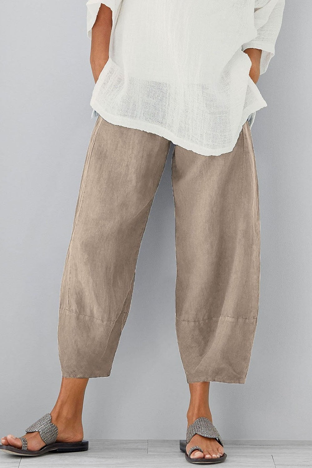 Pantalon Décontracté Pour Femme Ample Avec Poches Confort Et Style Décontracté Pour Tous Les Jours