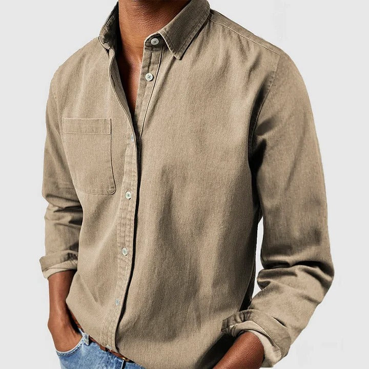 Chemise À Manches Longues Décontractée Confortable Et Respirante Pour Tous Les Jours Légère Et Polyvalente Coupe Ample