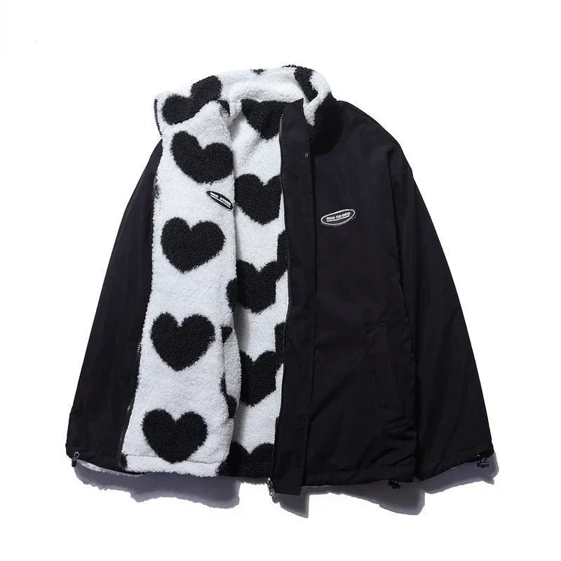 Mavie Veste Réversible En Peluche Douce Et Coque Extérieure Coupe Vent Pour Deux Styles En Une Veste