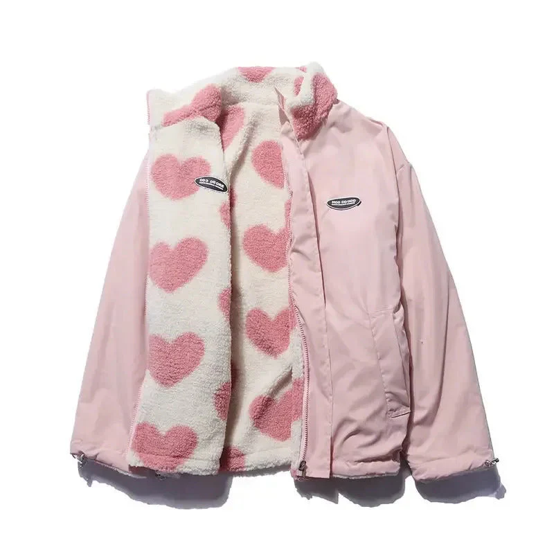Mavie Veste Réversible En Peluche Douce Et Coque Extérieure Coupe Vent Pour Deux Styles En Une Veste