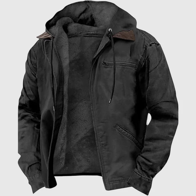 Veste Berrick Vanguard Pour Homme Coton Robuste Avec Zip Devant Poches Utilitaires Doublure Polaire Confortable