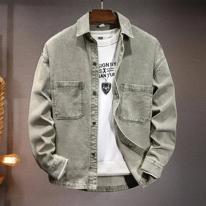 Veste Denim Rochefort Paris Pour Homme Amawinc Poids Moyen Avec Coupe Structurée Et Détails Minimes