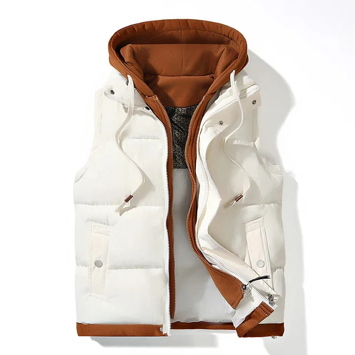 Gilet Puffer À Capuche Pour Homme Léger Et Isolant Pour Une Chaleur Confortable En Ville Amawinc