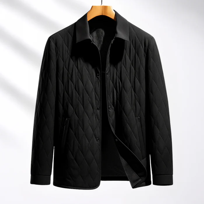 Veste Matelassée Pour Homme Avec Extérieur En Coton Léger Et Doublure En Soie Mulberry Motif Goutte