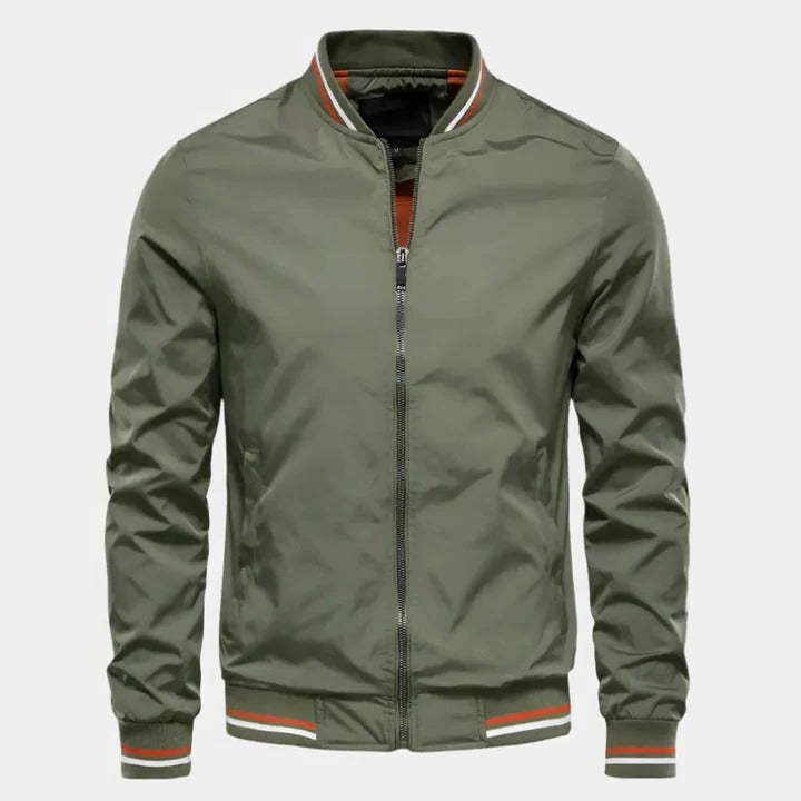 Veste Bomber Léger Pour Tous Les Jours Avec Silhouette Simple Et Intérieur Doux Design Épuré Et Confortable