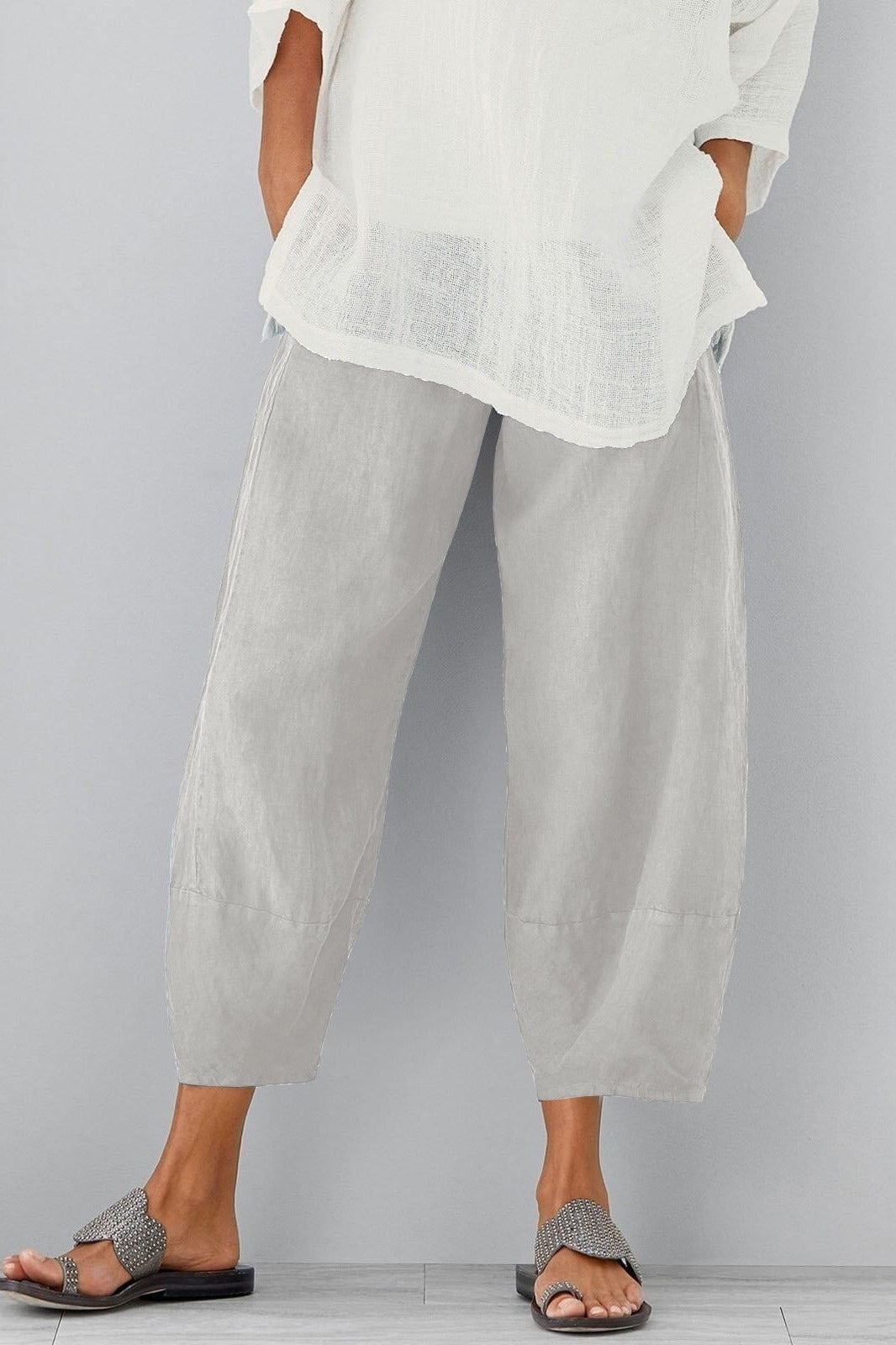Pantalon Décontracté Pour Femme Ample Avec Poches Confort Et Style Décontracté Pour Tous Les Jours