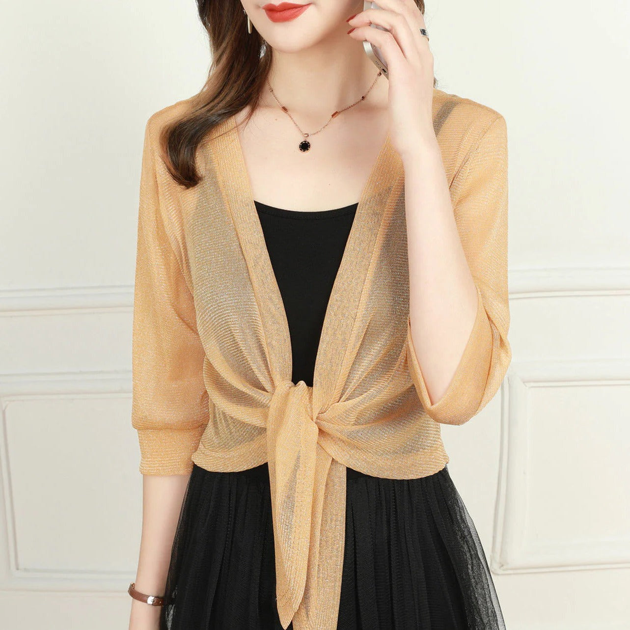 Blouse Ouverture Devant Printemps Décontractée En Tissu Léger Confort Fraîcheur Et Style