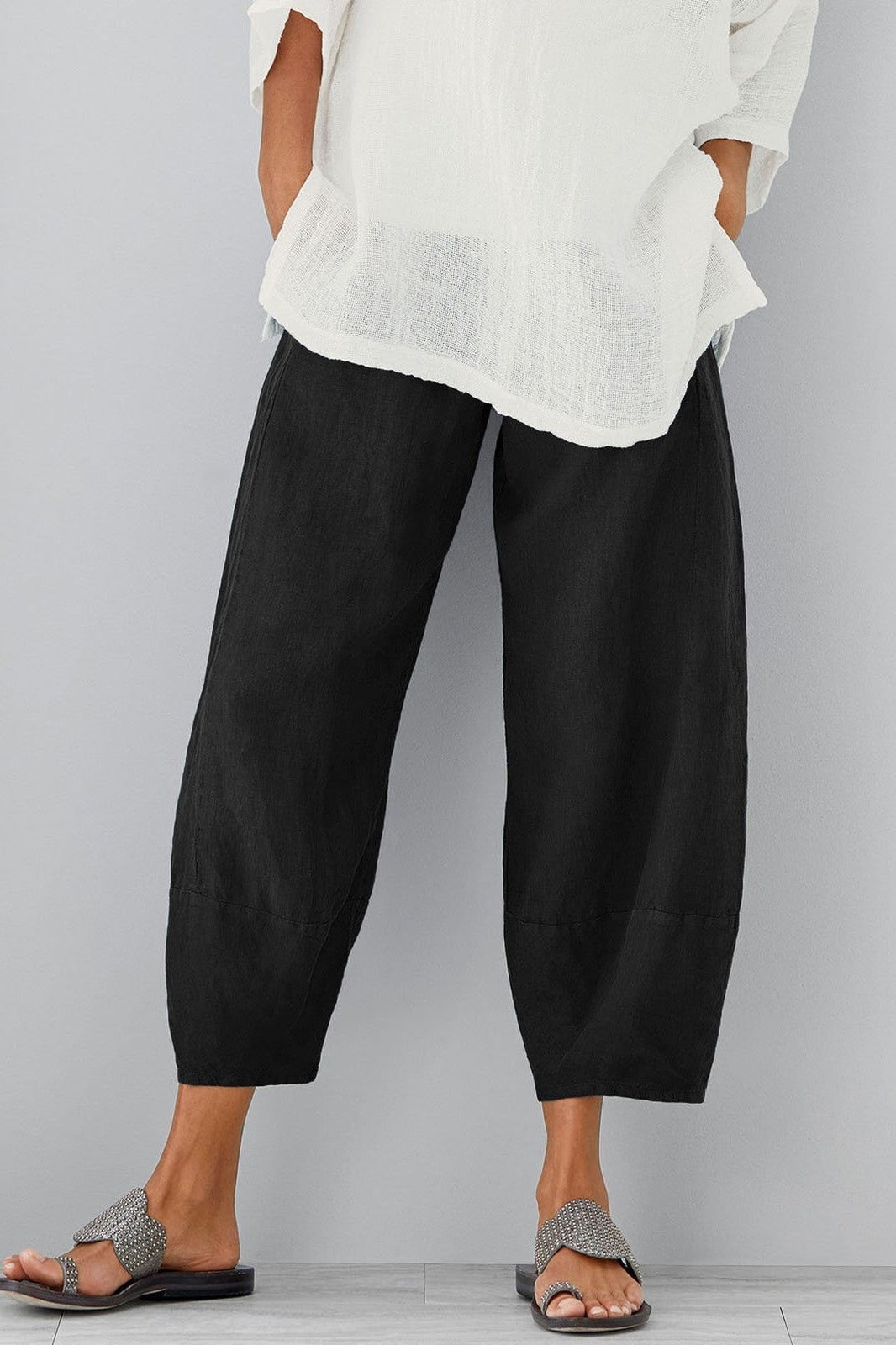 Pantalon Décontracté Pour Femme Ample Avec Poches Confort Et Style Décontracté Pour Tous Les Jours