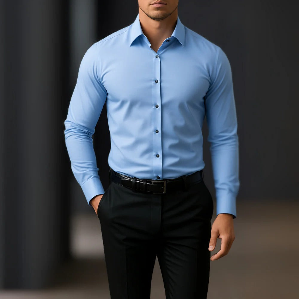 Chemise Cintrée Slim Fit Pour Le Bureau Confortable Et Professionnelle Pour Journées De Travail