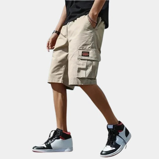 Shorts Cargo Homme Avec Poches Multiples Confort Décontracté Longueur Genou En Plein Air Voyage Amawinc