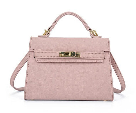Mini Sac À Main Luxueux Avec Fermoir Doré Twist Et Finition Structurée Pour Toutes Occasions
