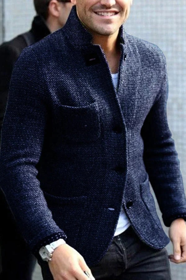 Blazer Classique Avec Charme Vintage Pour Un Look Poli Confortable Et Sobre Idéal Pour Bureau Et Déplacements