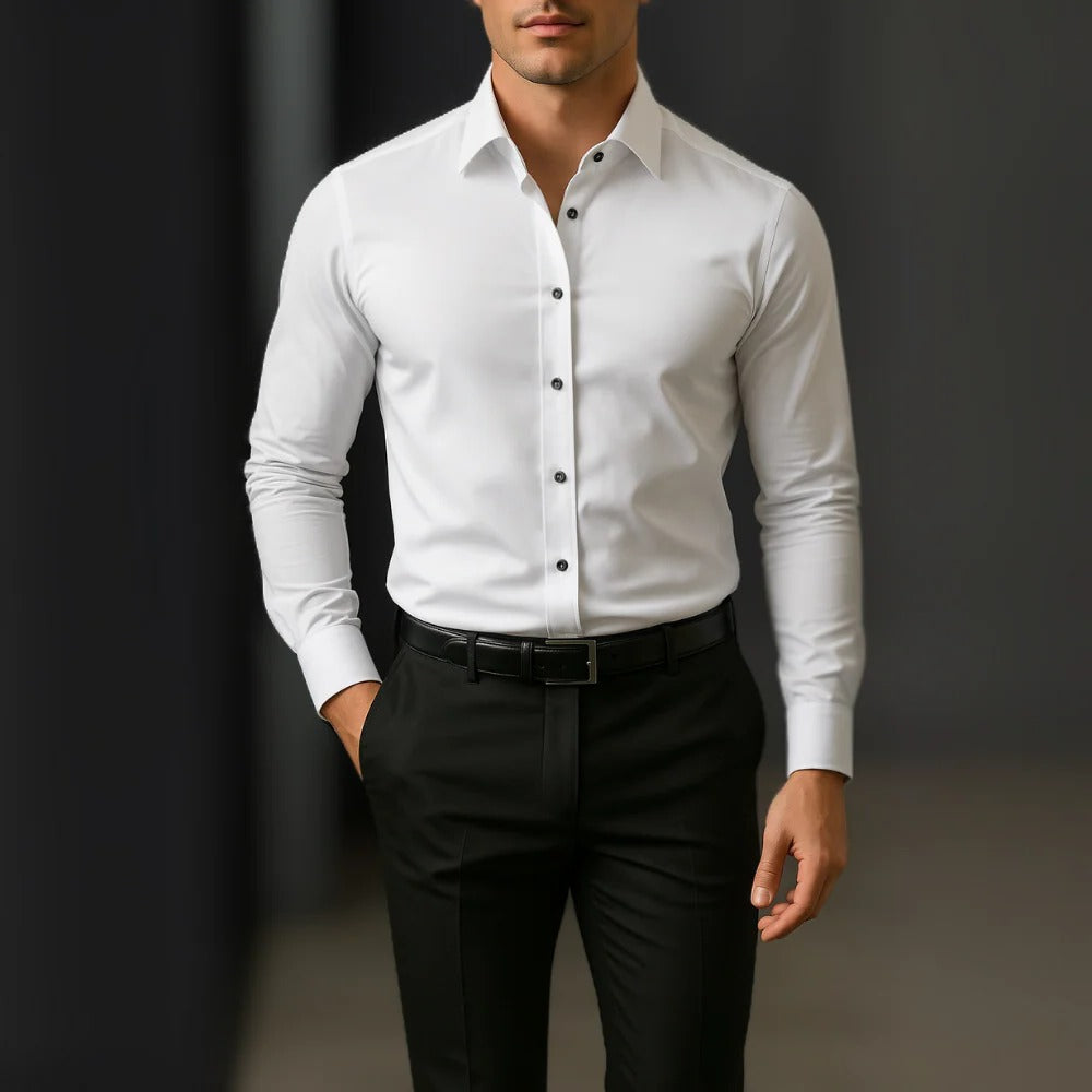 Chemise Cintrée Slim Fit Pour Le Bureau Confortable Et Professionnelle Pour Journées De Travail