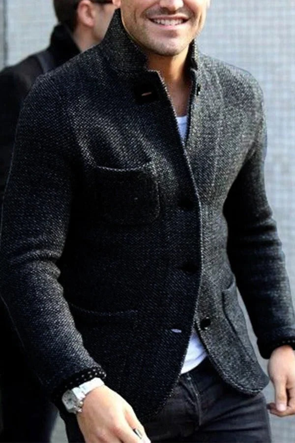 Blazer Classique Avec Charme Vintage Pour Un Look Poli Confortable Et Sobre Idéal Pour Bureau Et Déplacements