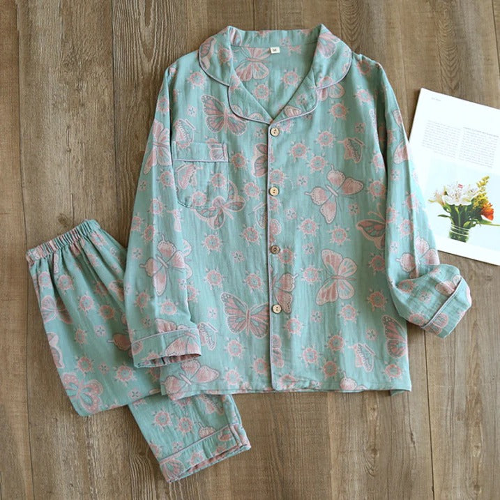 Ensemble Pyjama Deux Pièces Imprimé Floral Pour Femmes Confortable Et Décontracté Pour Nuits Paisibles