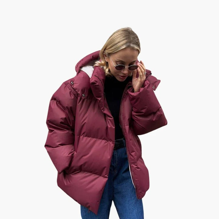 Veste Puffer Légère Pour Femmes Amawinc Coupe Regular Contournée Longueur Des Hanches Confortable Pour Temps Froid