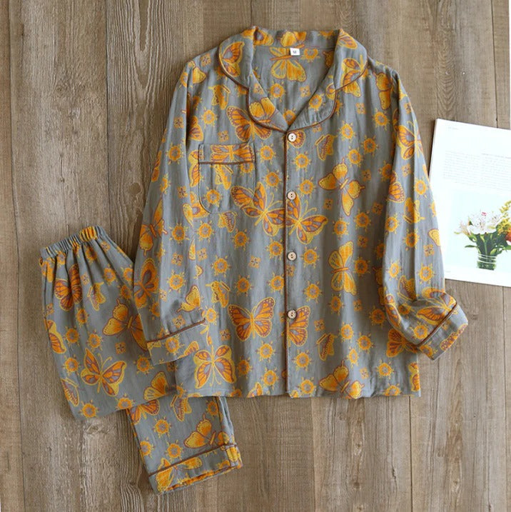 Ensemble Pyjama Deux Pièces Imprimé Floral Pour Femmes Confortable Et Décontracté Pour Nuits Paisibles