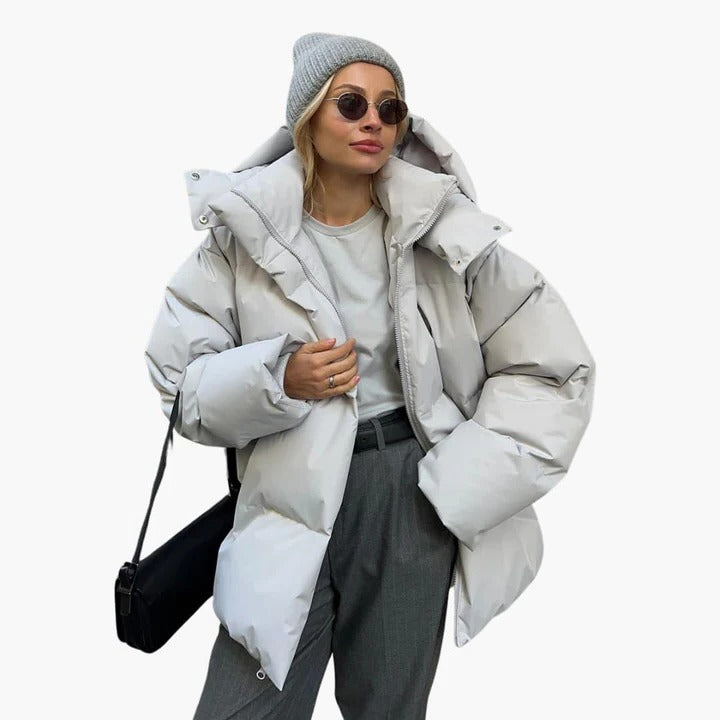 Veste Puffer Légère Pour Femmes Amawinc Coupe Regular Contournée Longueur Des Hanches Confortable Pour Temps Froid