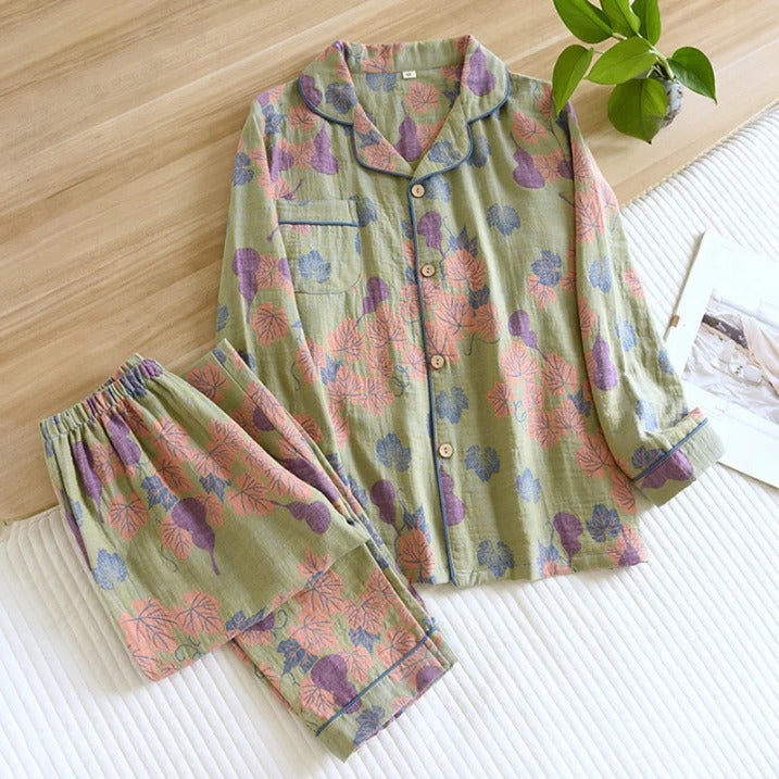 Ensemble Pyjama Deux Pièces Imprimé Floral Pour Femmes Confortable Et Décontracté Pour Nuits Paisibles