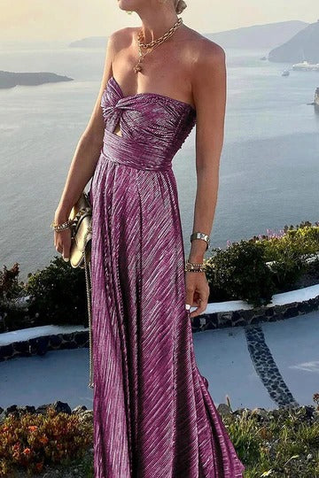 Robe Élégante À Épaules Dénudées Pailletée Pour Soirées Formelles Et Célébrations