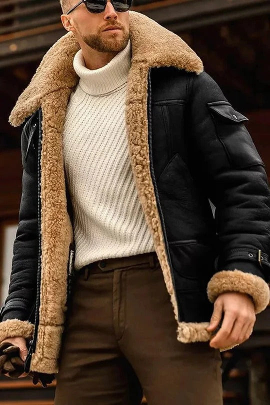 Veste Homme Isolante Avec Fermeture Éclair Et Silhouette Structurée Pour Temps Froid Amawinc Couleur Camel