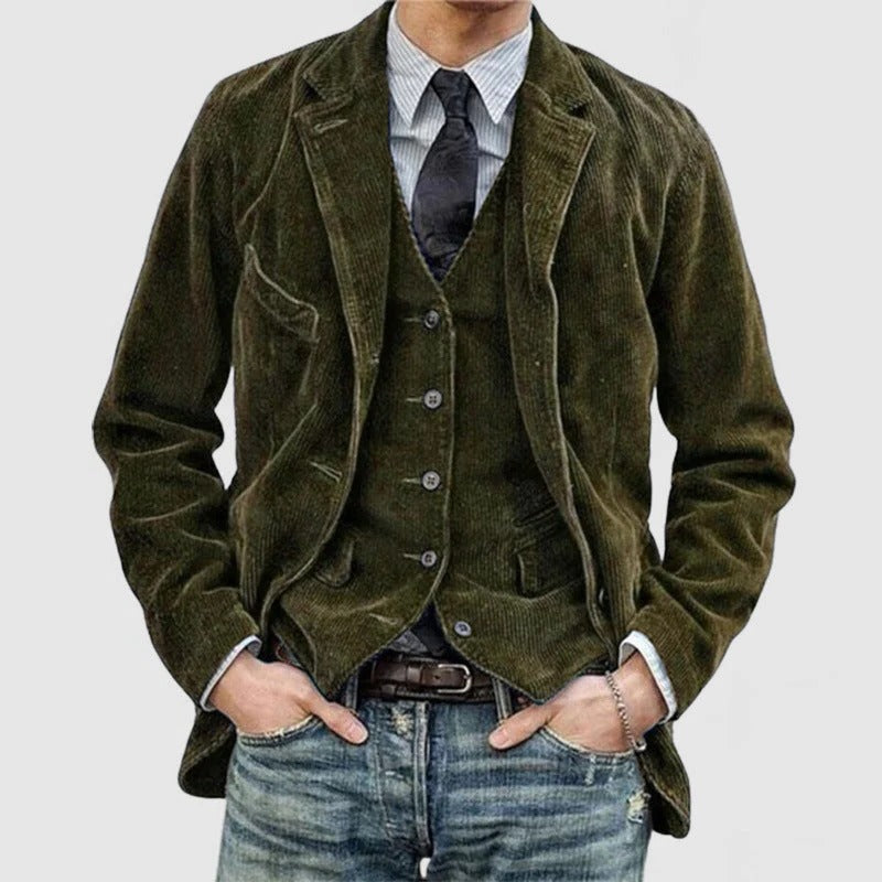 Blazer Et Gilet Velours Pour Homme À Coupe Tailorée Pour Occasions Formelles Ou Décontractées Amawinc