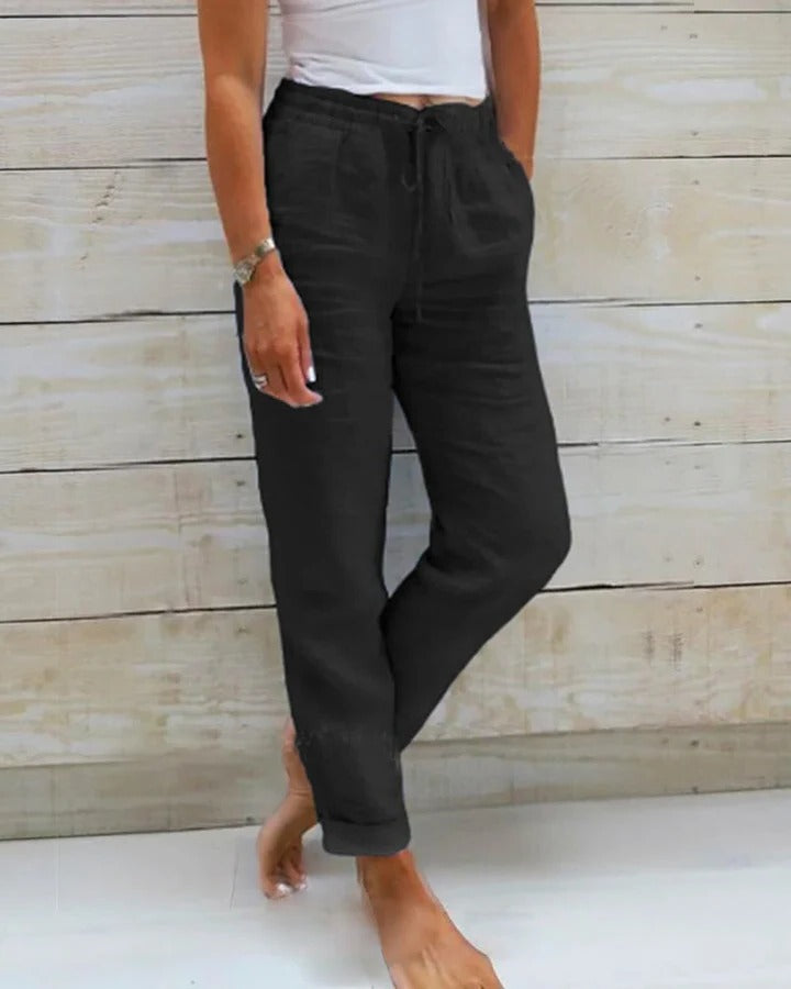 Pantalon Stretch Confortable à Coupe Décontractée pour le Quotidien Mouvement Libre