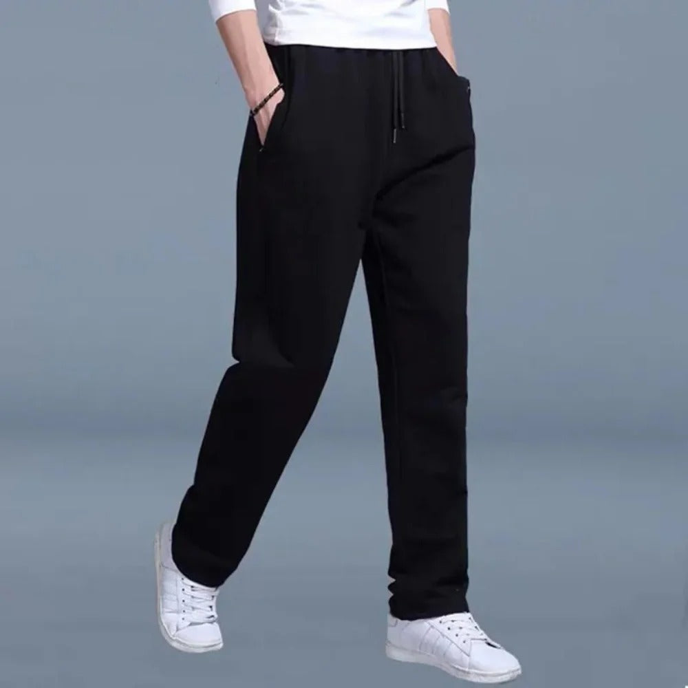 Pantalon de Jogging Homme Confortable Pour Tous les Jours en Mélange Coton et Polyester Avec Taille Élastique Poches