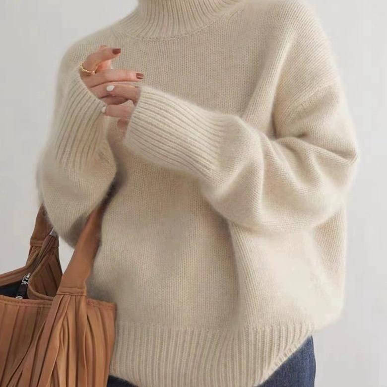 Pull Col Roulé Femme En Cachemire Amawinc Luxe Doux Chaud Pour Un Style Intemporel Et Confort Absolu