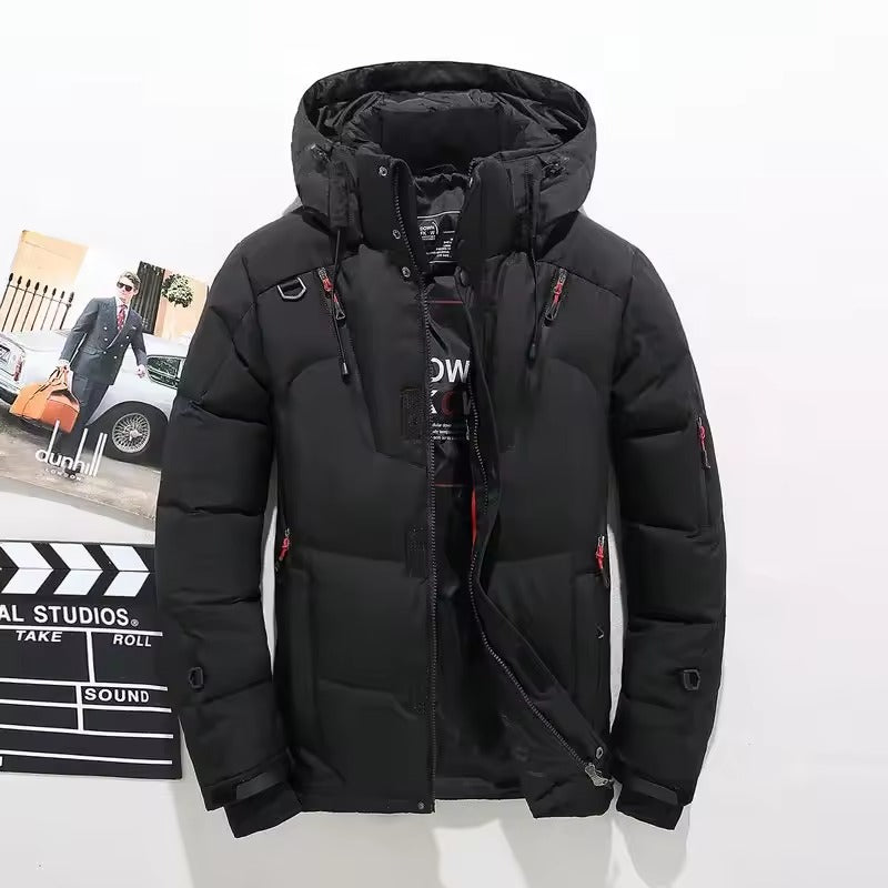 Parka Hiver Pour Homme Isolée Imperméable Coupe Vent Extrême Froid Vêtement Plein Air