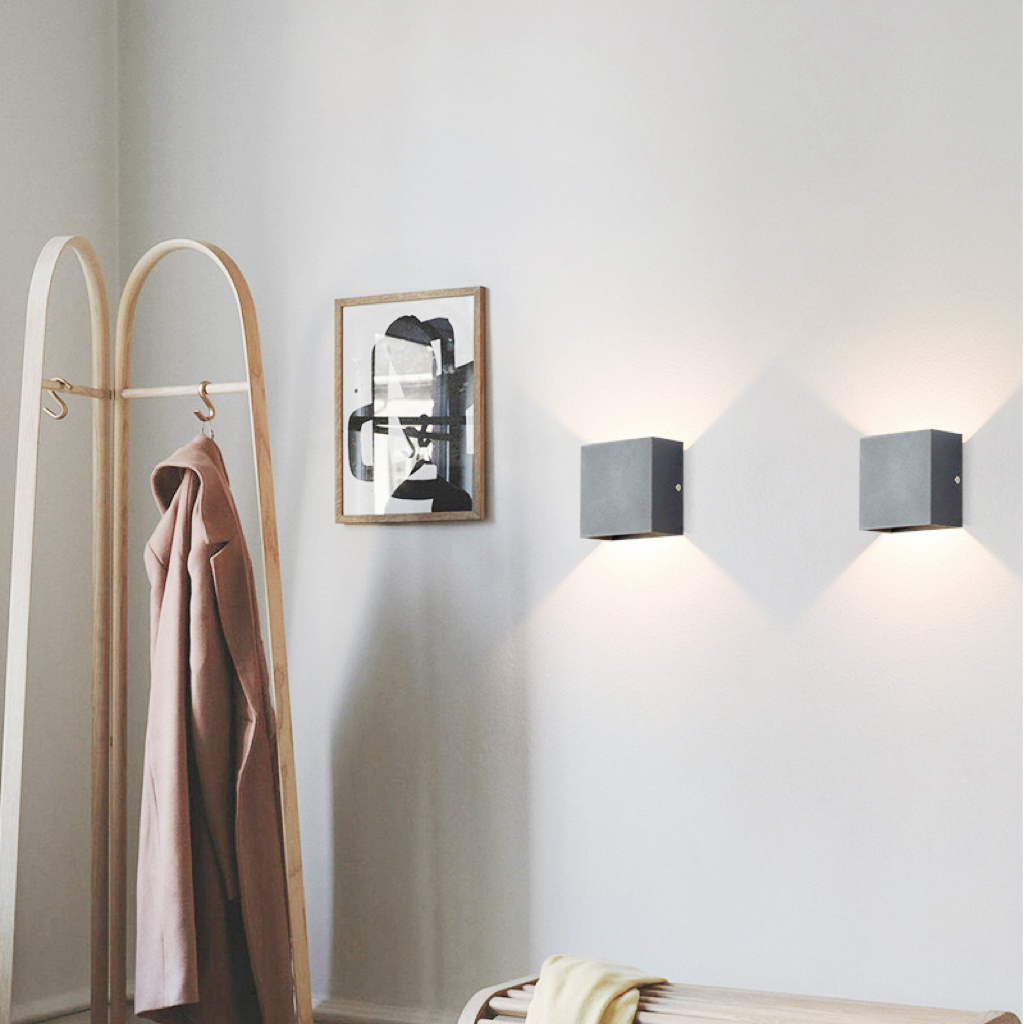 Moderne LED-Wandleuchte aus Aluminium, wasserdicht für Innenräume