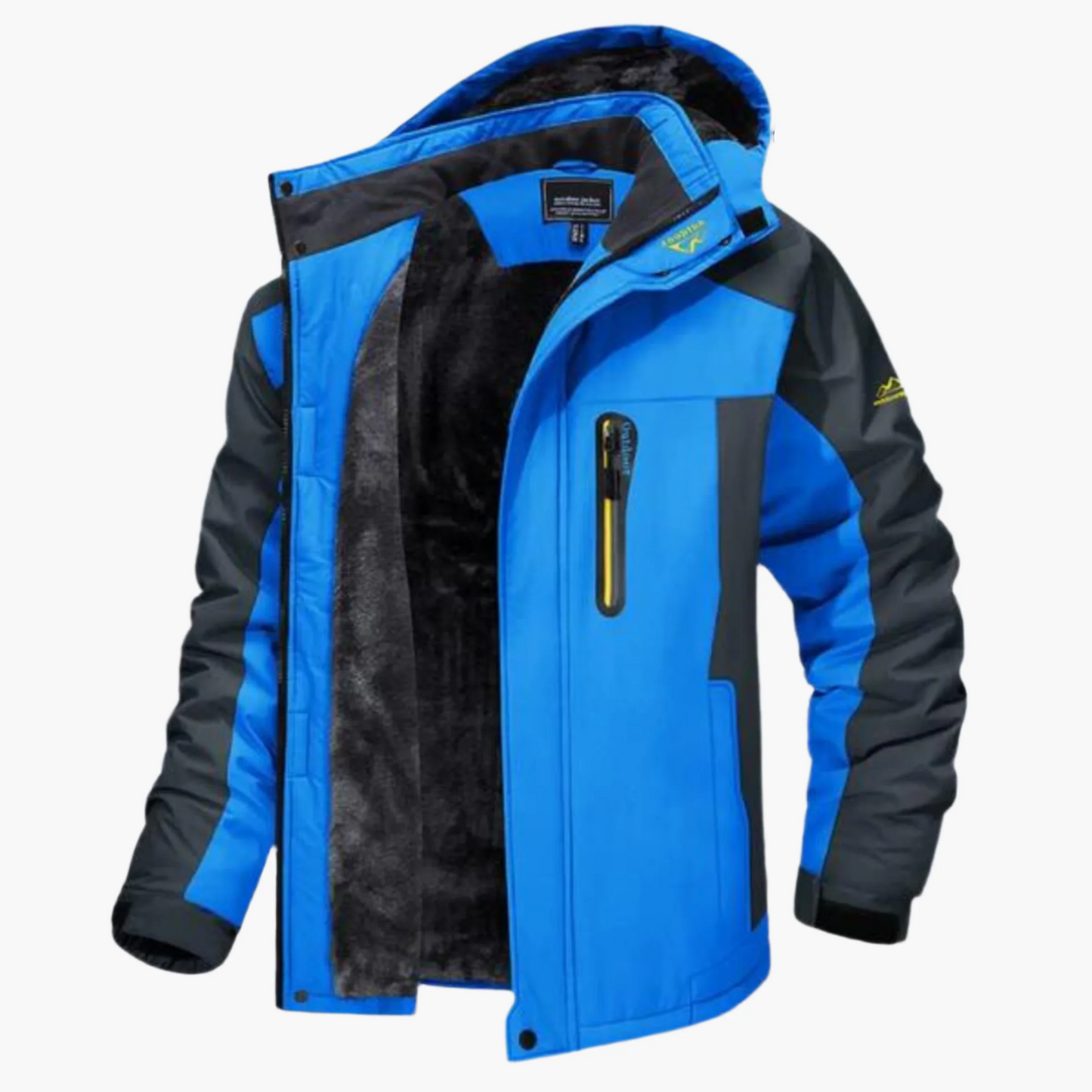 Veste Homme Outdoor Amawinc Nordisk Flair Étanche À Capuche Doublure Polaire Décontractée Mi Longue