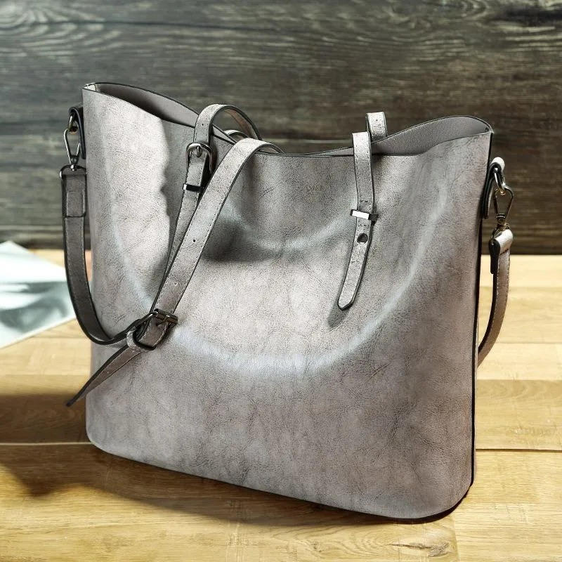 Amawinc Sac Cabas Vintage Pour Femme En Cuir PU Premium Pour Usage Quotidien Élégant Sac De Travail