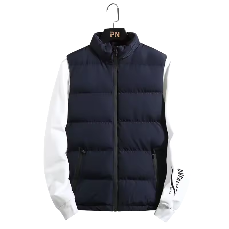 Gilet Matelassé Homme Nordisk Flair Col Haut Fermeture Éclair Résistant Au Vent Coupe Regular