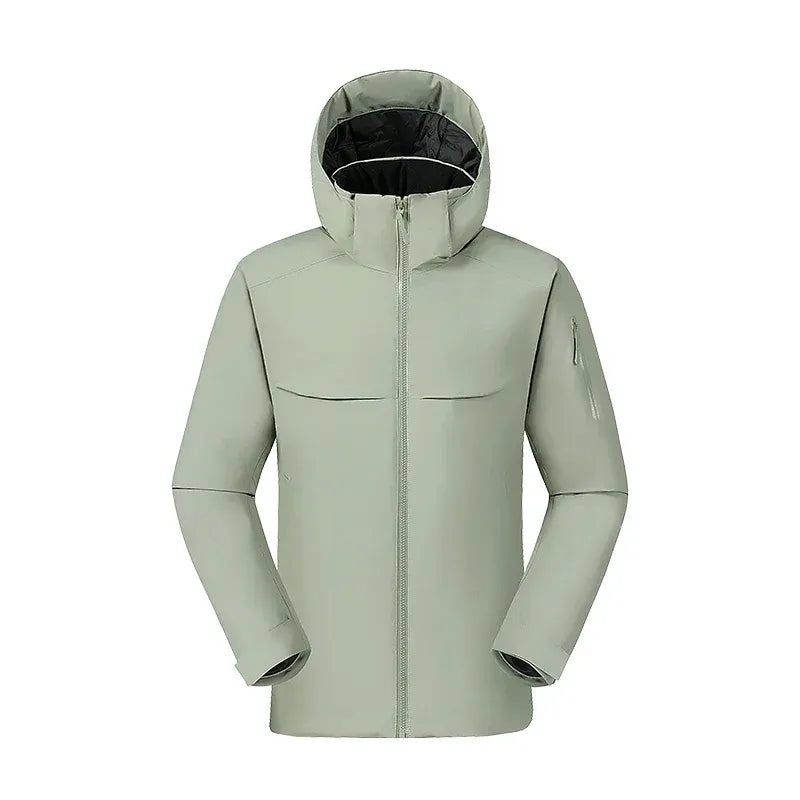 Nordisk Flair Manteau Homme À Capuche Isolé Résistant au Vent Zip Complet Avec Poches Utilitaires Coupe Regular