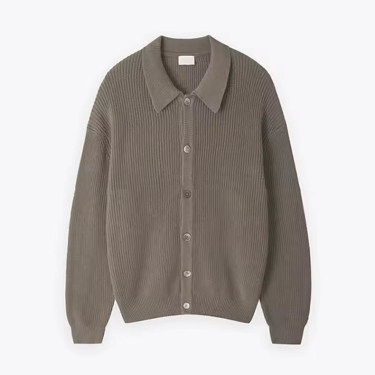 Cardigan Homme Oversize En Mélange De Laine Avec Boutons Sur Le Devant Pour Une Chaleur Quotidienne