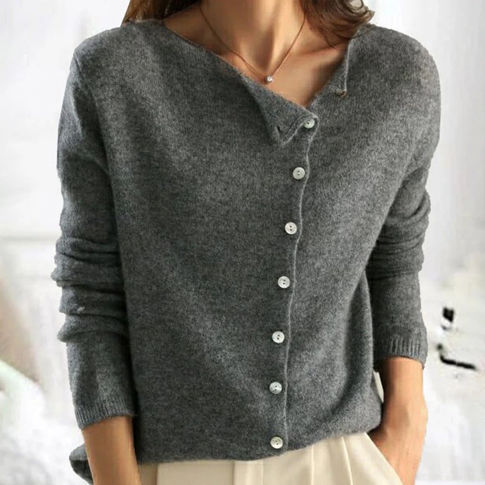 Amawinc Cardigan À Boutons En Tricot Doux Pour Un Style Quotidien Facile Et Superposition Simple
