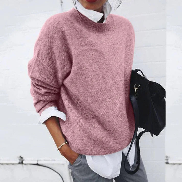 Pull Oversize En Mohair Mélangé Pour Femmes Confort Léger Et Style Quotidien Polyvalent