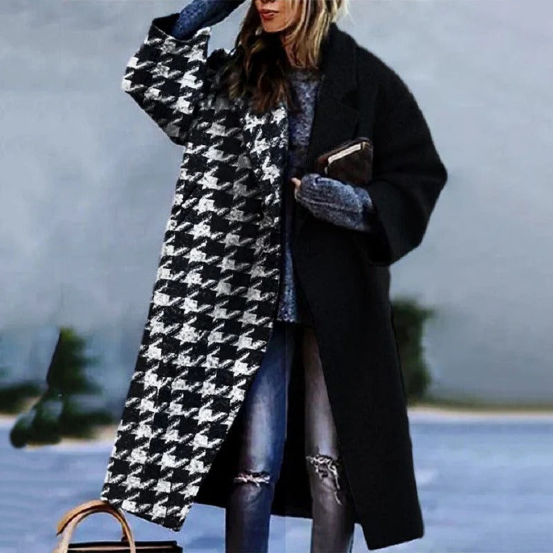 Manteau Long Pour Femme En Laine Chaud Et Élégant Idéal Travail Et Sorties Hivernales