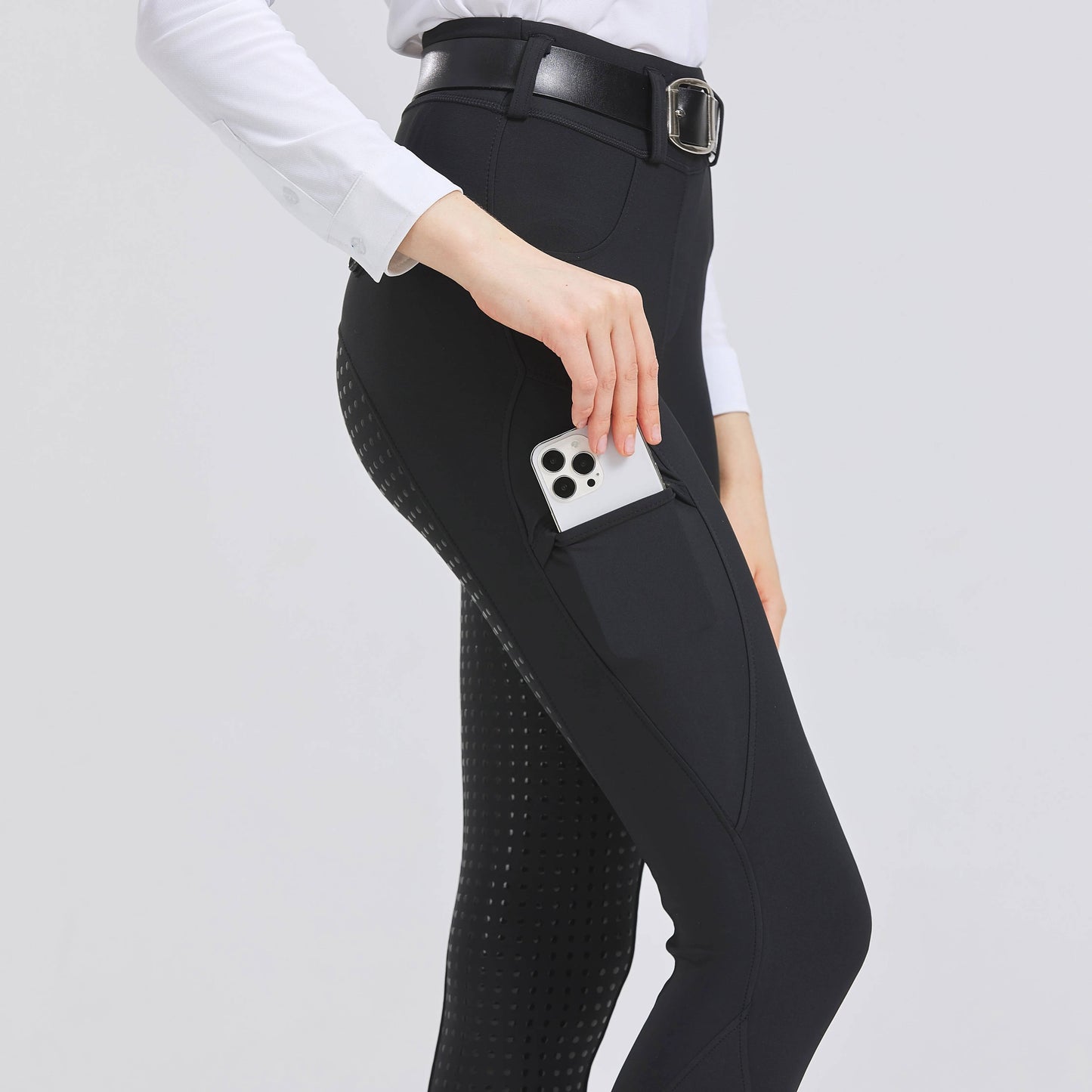 Pantalon Équitation Femme Avec Grip Silicone Antidérapant Pour Selle Et Concentration