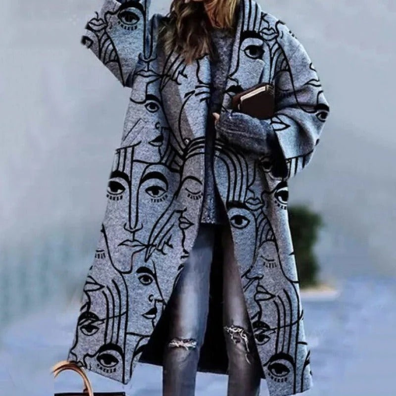 Manteau Long Pour Femme En Laine Chaud Et Élégant Idéal Travail Et Sorties Hivernales
