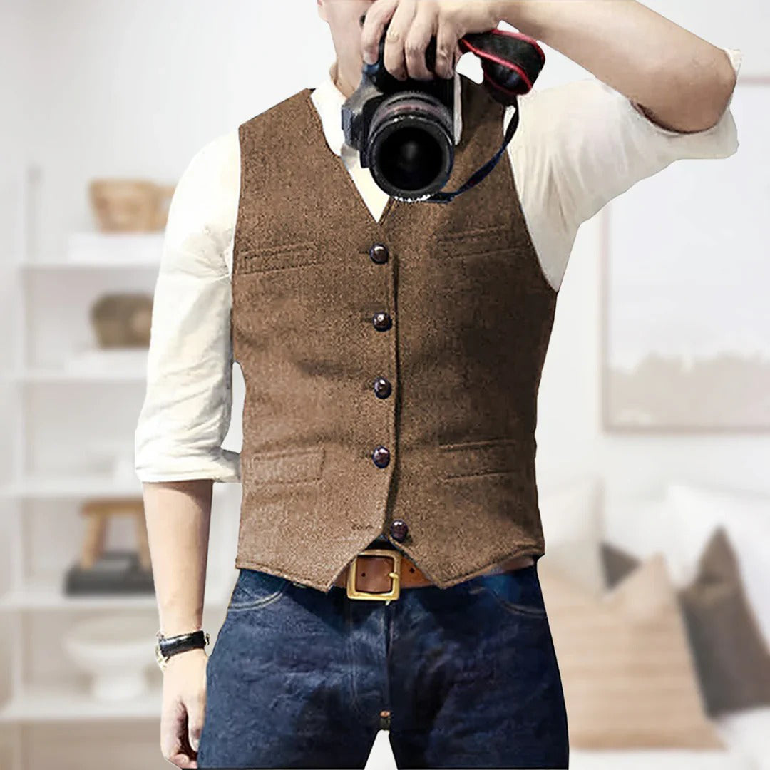 Gilet En Laine Pour Homme Style Chic Décontracté Idéal Pour Brunch Et Soirées Décontractées Par Amawinc