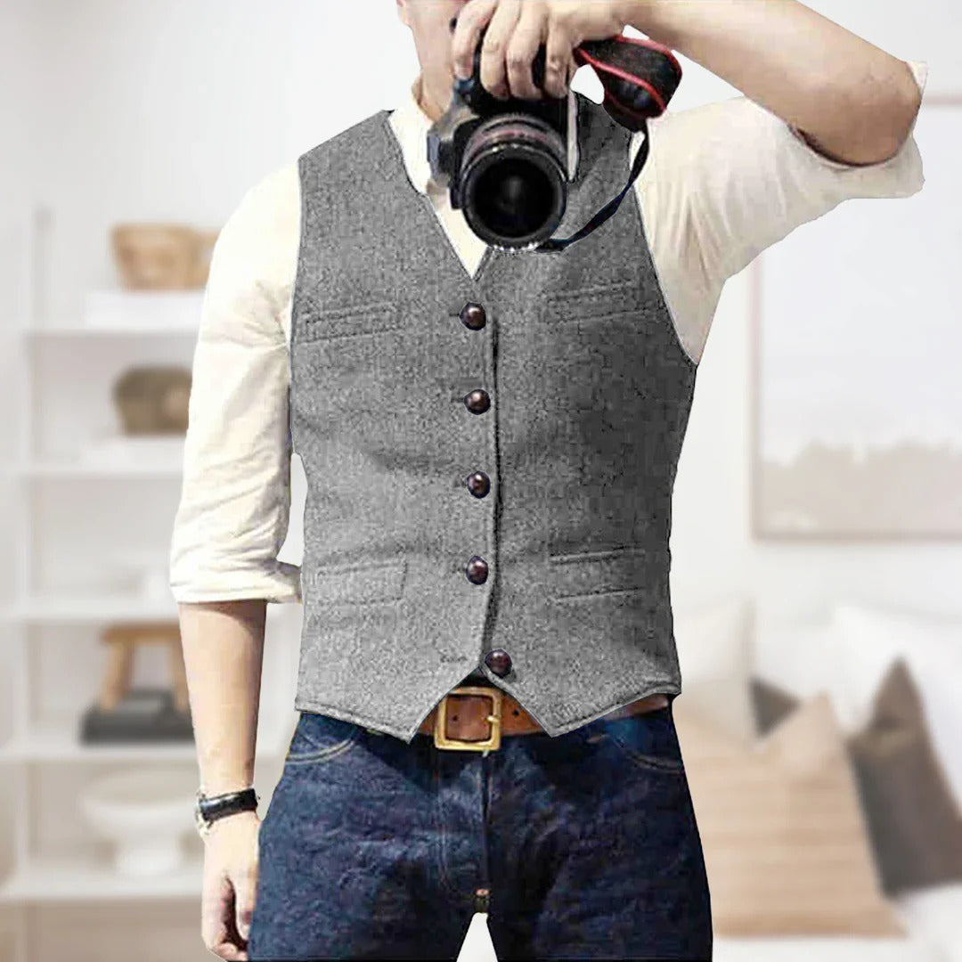 Gilet En Laine Pour Homme Style Chic Décontracté Idéal Pour Brunch Et Soirées Décontractées Par Amawinc